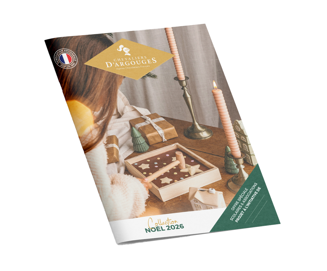 Brochure vente de chocolats de Noël Chevaliers d'Argouges